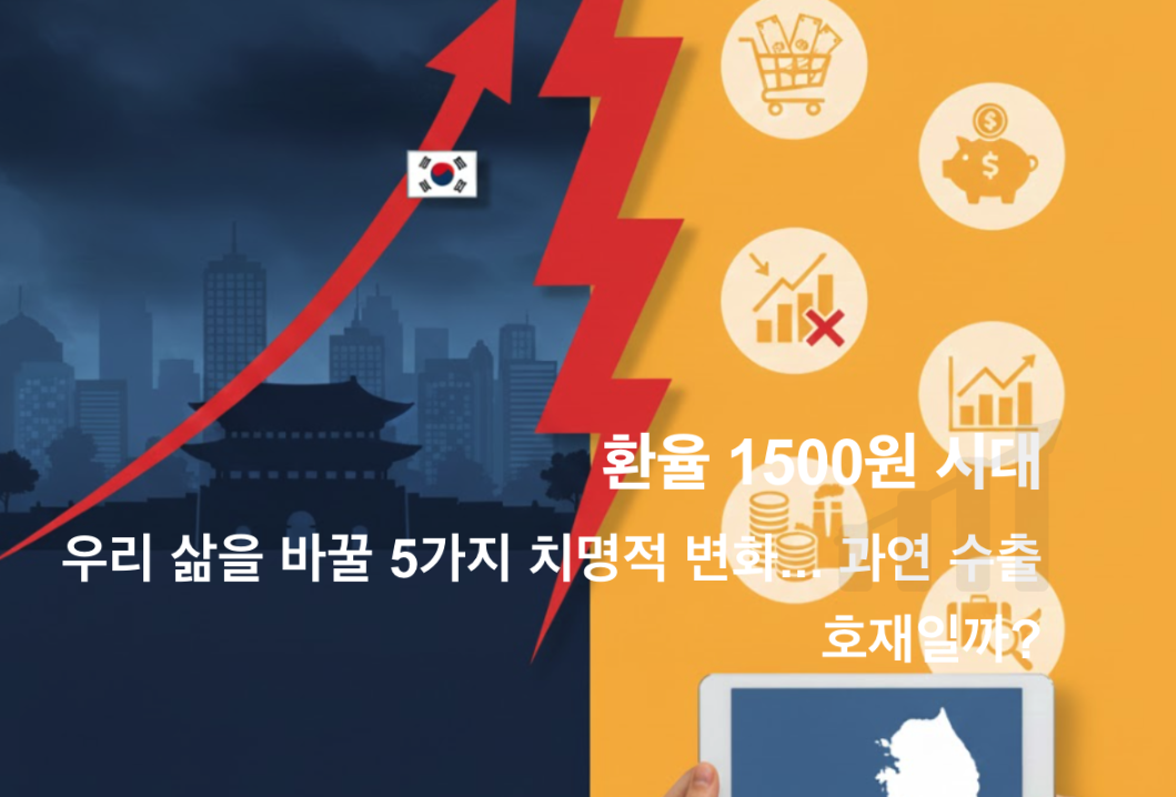 환율 1500원 경제 이슈 썸네일 이미지