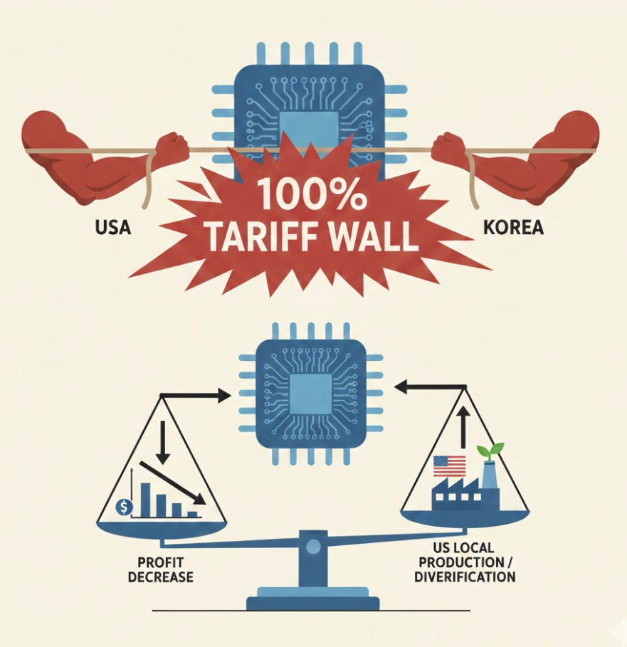 반도체 관세100% 현실화 분석 썸네일 이미지