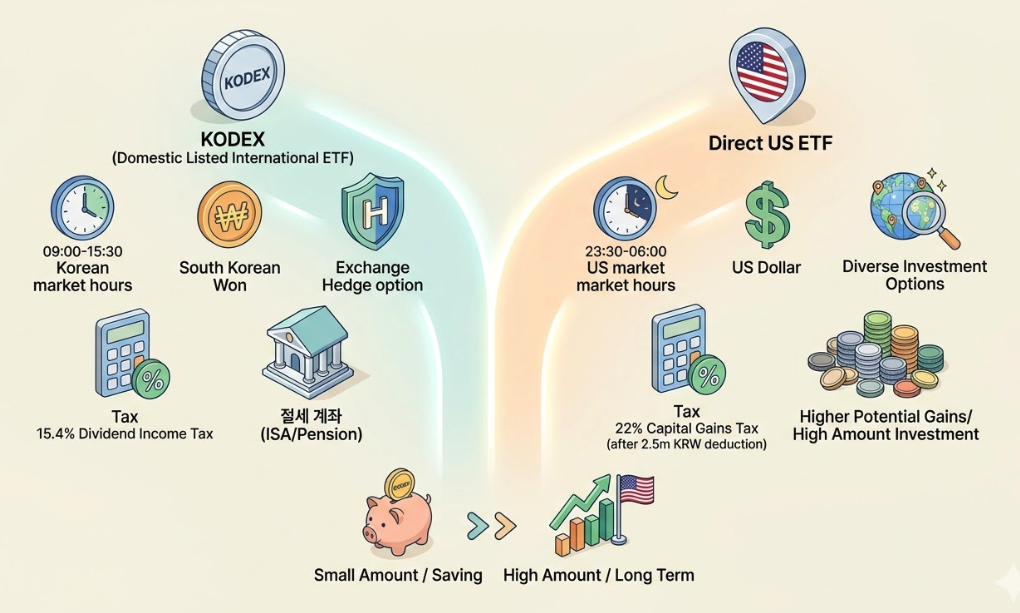 삼성증권 KODEX, 미국직구 ETF 투자 비교 분석 썸네일 이미지