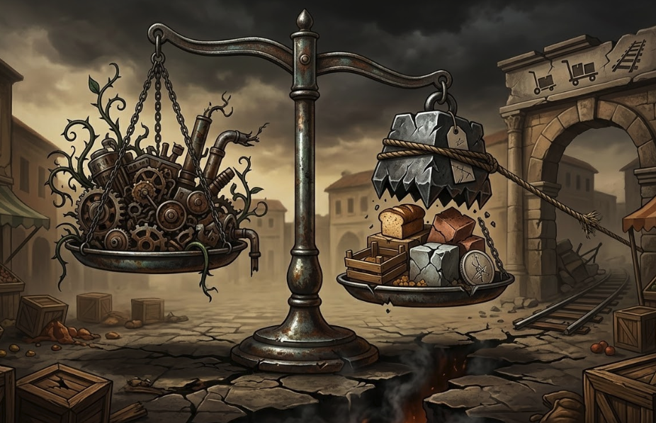 치솟는 물가와 경제적 불균형 이미지